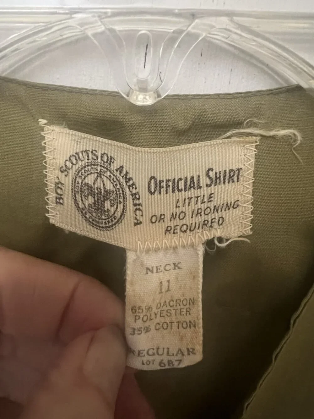 Vintage 50s 60s Boy Scouts BSA Uniform Summer Shirt Troop 317.      B